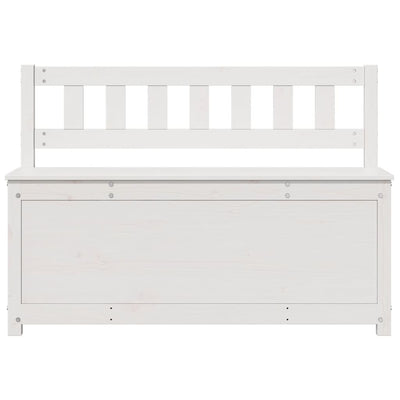 Valkoinen penkki Calache 110x41x76,5cm (mänty)