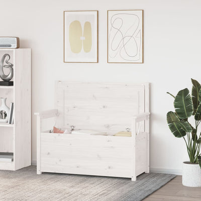 Valkoinen penkki Pineta 112,5x51,5x96,5cm (mänty)