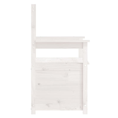 Penkki valkoinen 112,5x51,5x96,5 cm täysi mänty