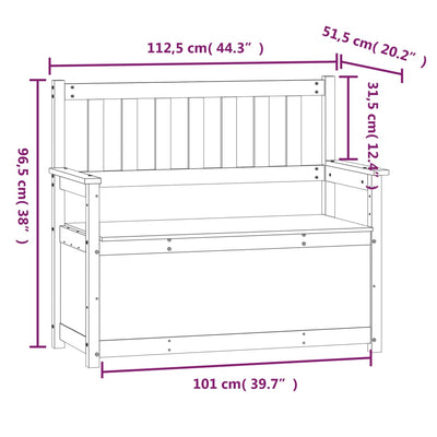Penkki harmaa 112,5x51,5x96,5 cm täysi mänty