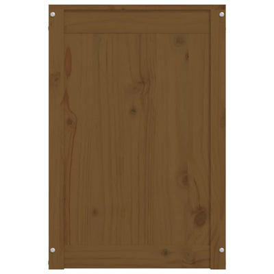 Hunajanruskea pyykkilaatikko Falcone 44x44x66cm (mänty)