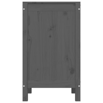 Harmaa pyykkilaatikko Singera 44x44x76cm (mänty)