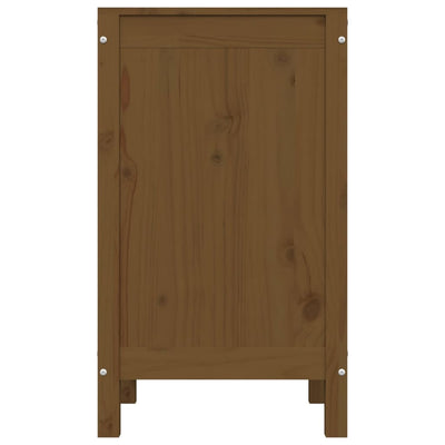 Hunajanruskea pyykkilaatikko Singera 44x44x76cm (mänty)