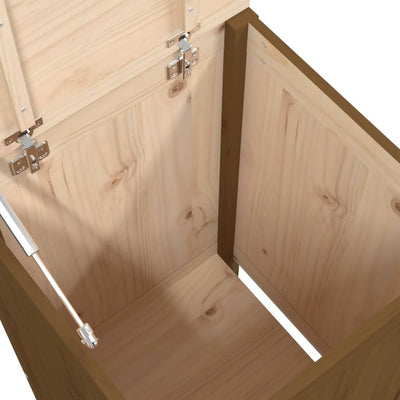 Hunajanruskea pyykkilaatikko Singera 44x44x76cm (mänty)