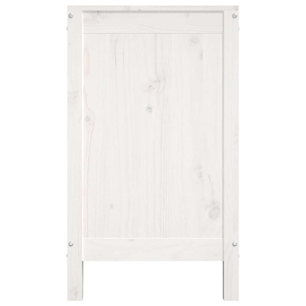 Pyykkilaatikko valkoinen 88,5x44x76 cm täysi mänty