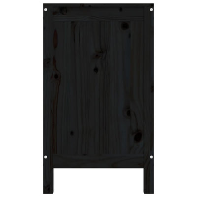 Musta pyykkilaatikko Singera 88,5x44x76cm (mänty)