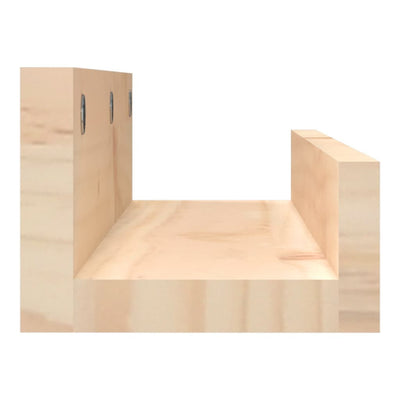 Seinähyllyt 2 kpl 50x12x9 cm täysi mänty