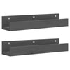 Seinähyllyt 2 kpl harmaa 50x12x9 cm täysi mänty
