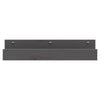 Seinähyllyt 2 kpl harmaa 50x12x9 cm täysi mänty