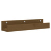 Seinähyllyt 2 kpl hunajanruskea 50x12x9 cm täysi mänty