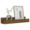 Seinähyllyt 2 kpl hunajanruskea 50x12x9 cm täysi mänty