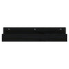 Seinähyllyt 2 kpl musta 50x12x9 cm täysi mänty