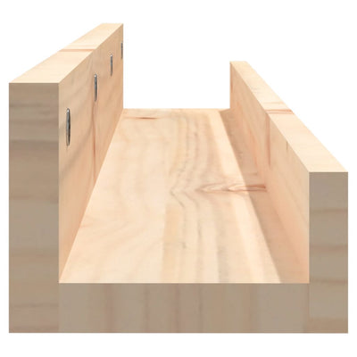 Seinähyllyt 2 kpl 80x12x9 cm täysi mänty