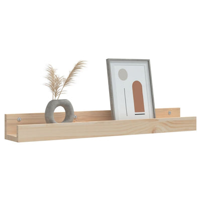Seinähyllyt 2 kpl 80x12x9 cm täysi mänty