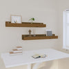 Seinähyllyt 2 kpl hunajanruskea 80x12x9 cm täysi mänty