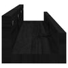 Seinähyllyt 2 kpl musta 80x12x9 cm täysi mänty