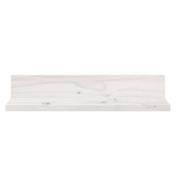 Seinähyllyt 2 kpl valkoinen 50x11x9 cm täysi mänty