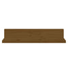 Seinähyllyt 2 kpl hunajanruskea 50x11x9 cm täysi mänty