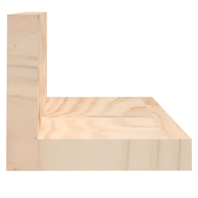 Seinähyllyt 2 kpl 80x11x9 cm täysi mänty