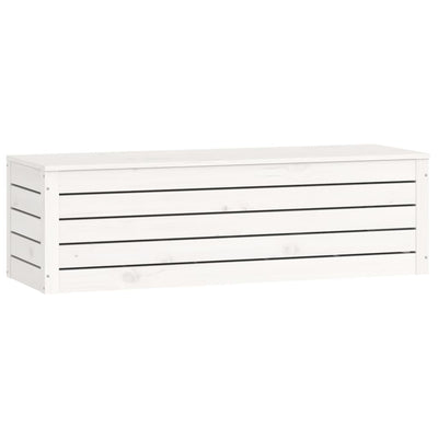 Säilytyslaatikko valkoinen 109x36,5x33 cm täysi mänty