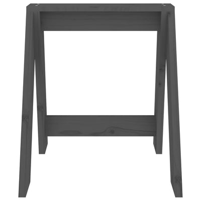 Jakkarat 2 kpl harmaa 40x40x45 cm täysi mänty