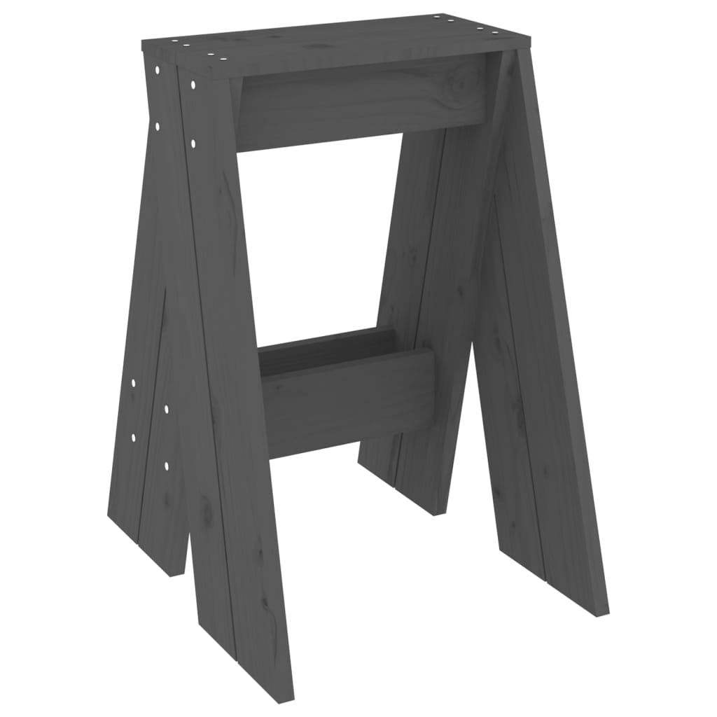 Harmaa jakkarat Vrevolod 40x40x60cm (2 kpl mänty)