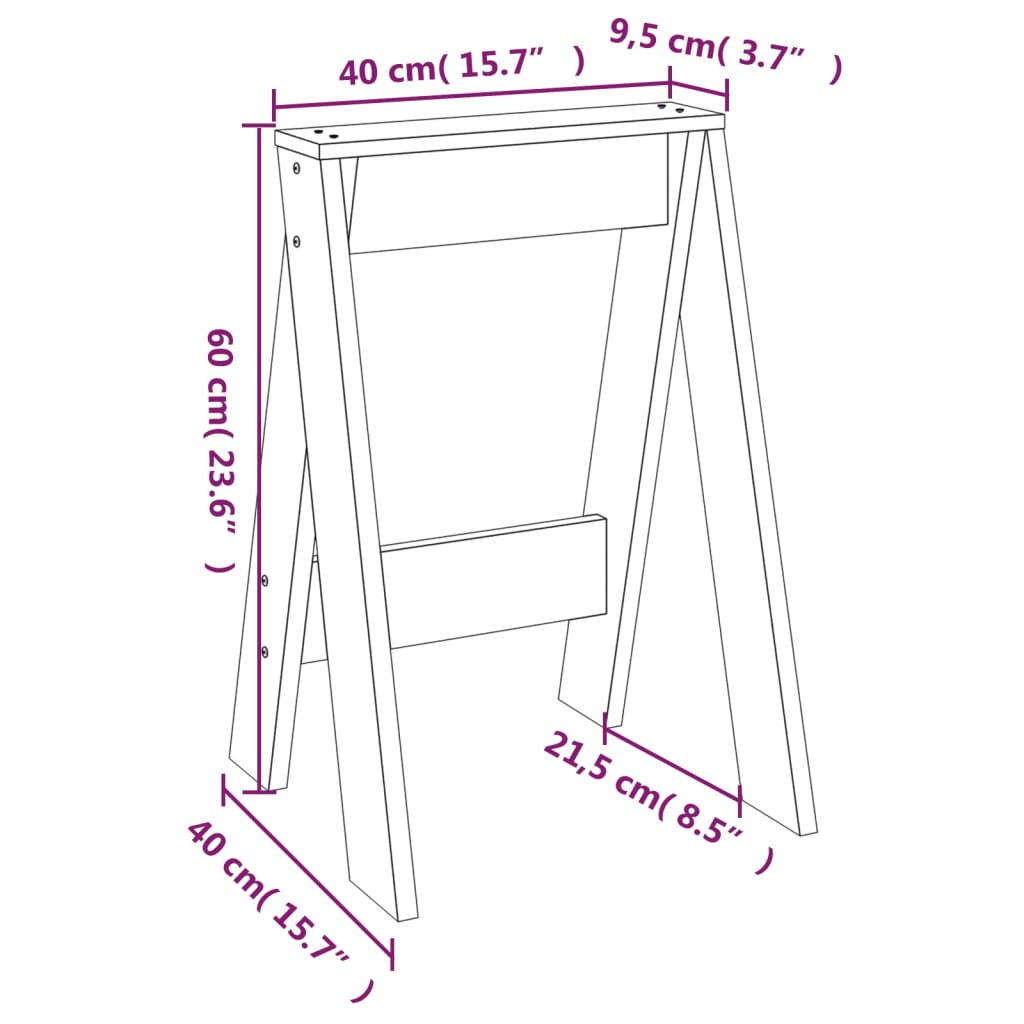 Harmaa jakkarat Vrevolod 40x40x60cm (2 kpl mänty)