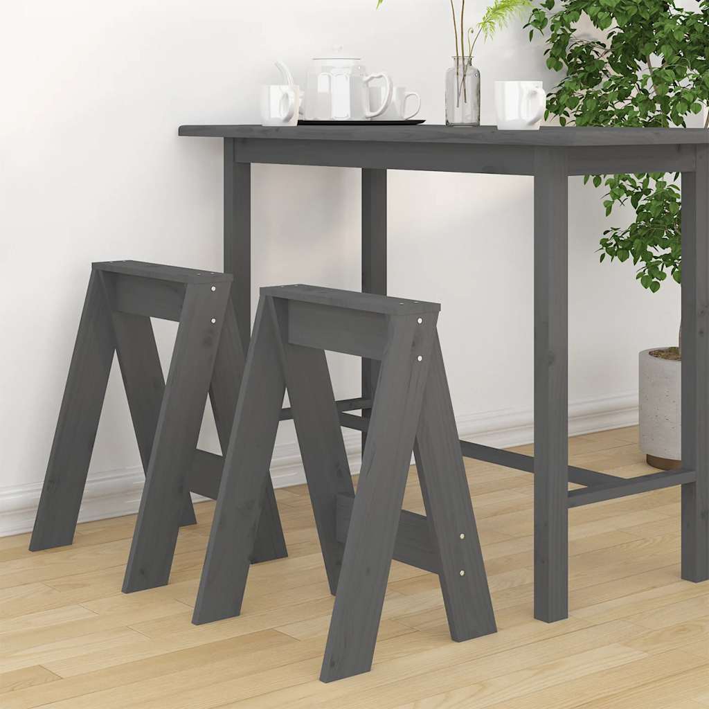 Harmaa jakkarat Vrevolod 40x40x60cm (2 kpl mänty)