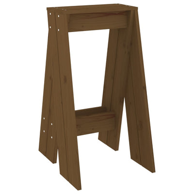 Jakkarat 2 kpl hunajanruskea 40x40x75 cm täysi mänty
