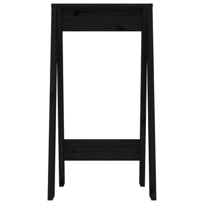 Jakkarat 2 kpl musta 40x40x75 cm täysi mänty