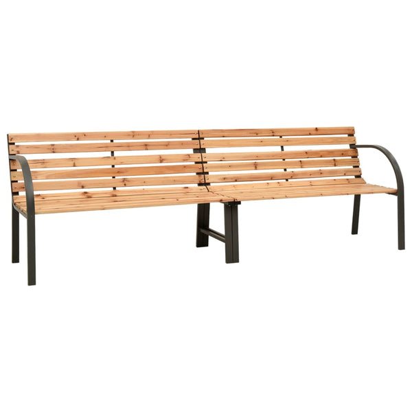 Puutarhan kaksoispenkki 225 cm täysi kuusi
