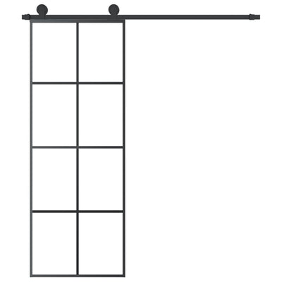 Liukuovi asennustarvikkeilla Getuziu 76x205cm (esg lasi ja alumiini)