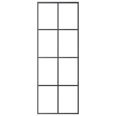 Liukuovi asennustarvikkeilla Getuziu 76x205cm (esg lasi ja alumiini)