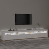 TV-taso LED-valoilla valkoinen 240x35x40 cm