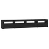 TV-taso LED-valoilla musta 240x35x40 cm