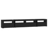 TV-taso LED-valoilla musta 240x35x40 cm