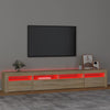TV-taso LED-valoilla Sonoma-tammi 240x35x40 cm