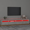 TV-taso LED-valoilla betoninharmaa 240x35x40 cm