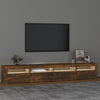 TV-taso LED-valoilla savutammi 240x35x40 cm