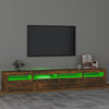 TV-taso LED-valoilla savutammi 240x35x40 cm
