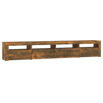 Savutammi tv-taso led-valoilla Ranciu 240x35x40cm