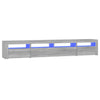 TV-taso LED-valoilla harmaa Sonoma 240x35x40 cm
