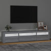 TV-taso LED-valoilla harmaa Sonoma 195x35x40 cm