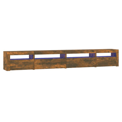 TV-taso LED-valoilla savutammi 270x35x40 cm
