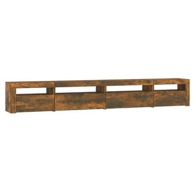 TV-taso LED-valoilla savutammi 270x35x40 cm