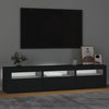 TV-taso LED-valoilla musta 180x35x40 cm