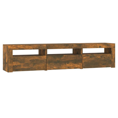 TV-taso LED-valoilla savutammi 180x35x40 cm
