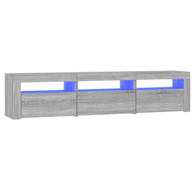 Harmaa tv-taso led-valoilla Ranciu 180x35x40cm (sonoma)
