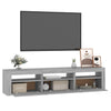 TV-taso LED-valoilla harmaa Sonoma 180x35x40 cm