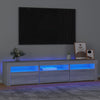 TV-taso LED-valoilla harmaa Sonoma 180x35x40 cm